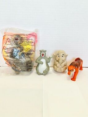 Disney McDonald’s Jungle Book Figures Lot(4) 1980’s/90’s Baloo Junior Shere Khan